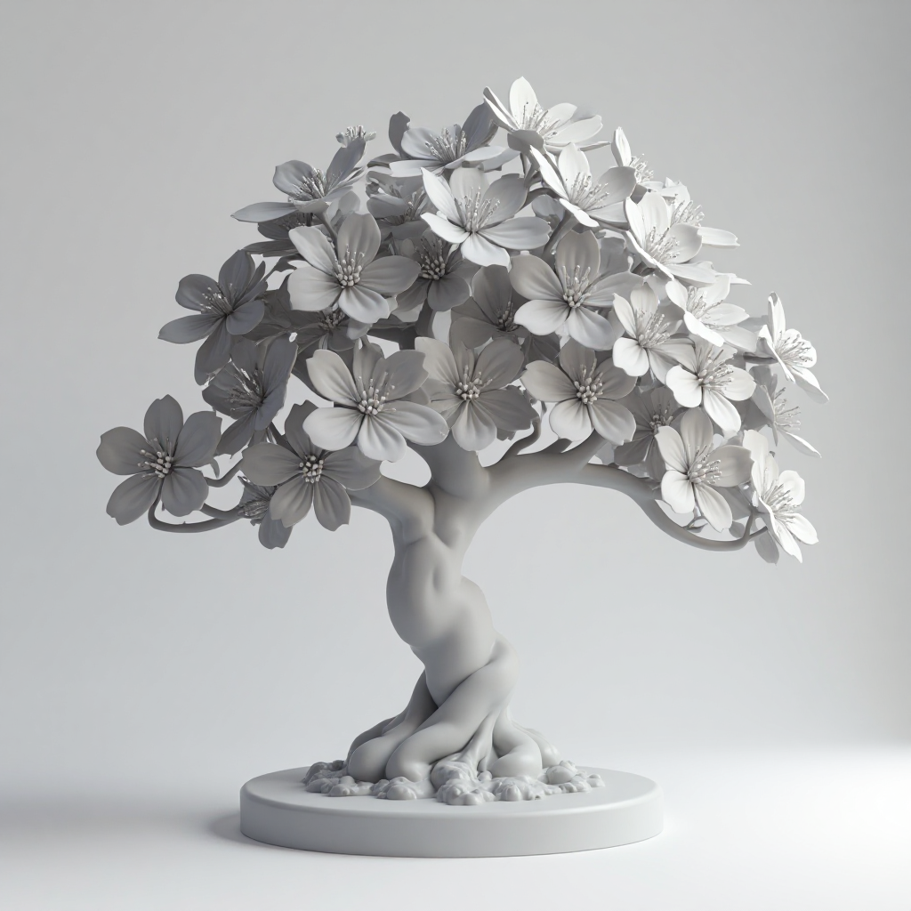 Cherry Blossomon Figurine free 3D printable STL