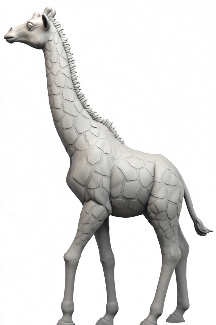 Giraffe Figurine free 3D printable STL