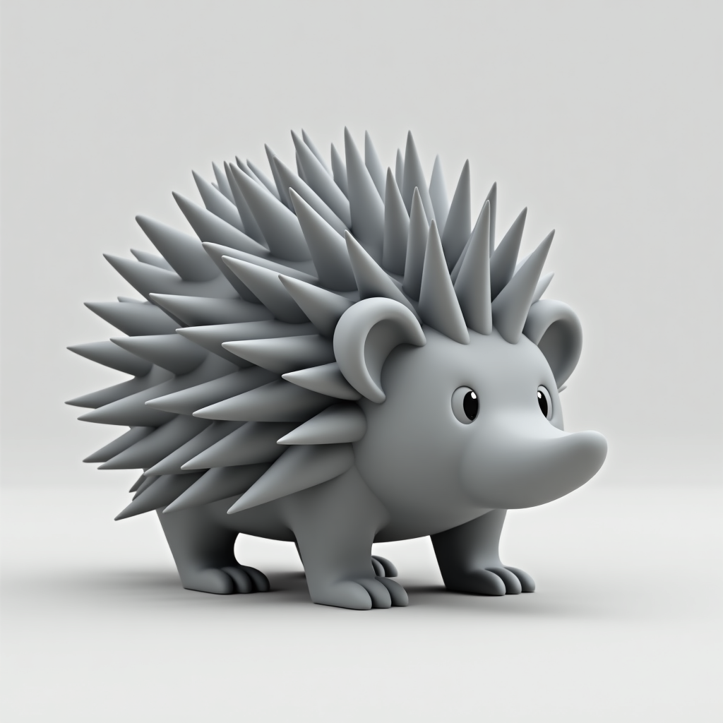 Spiked Hedgehog Figurine free 3D printable STL