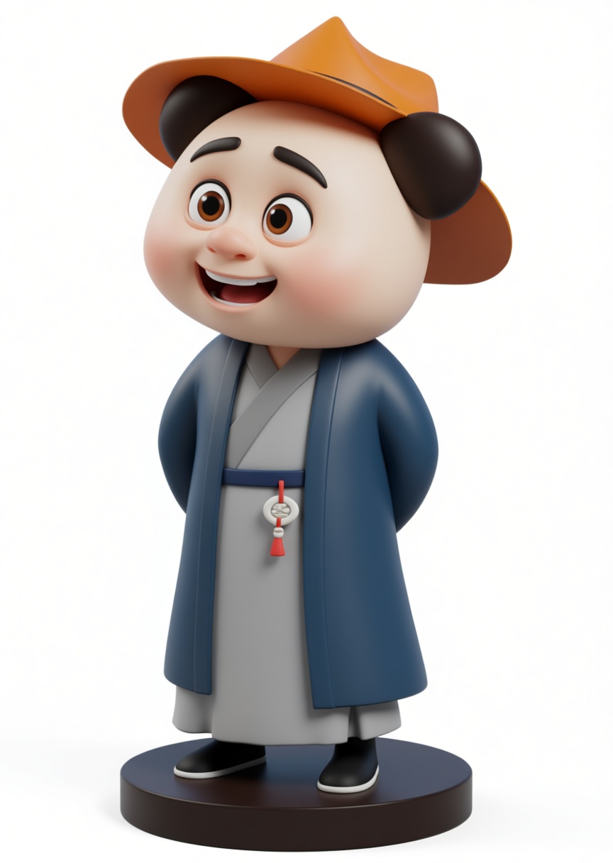 Panda Monk Figurine free 3D printable STL