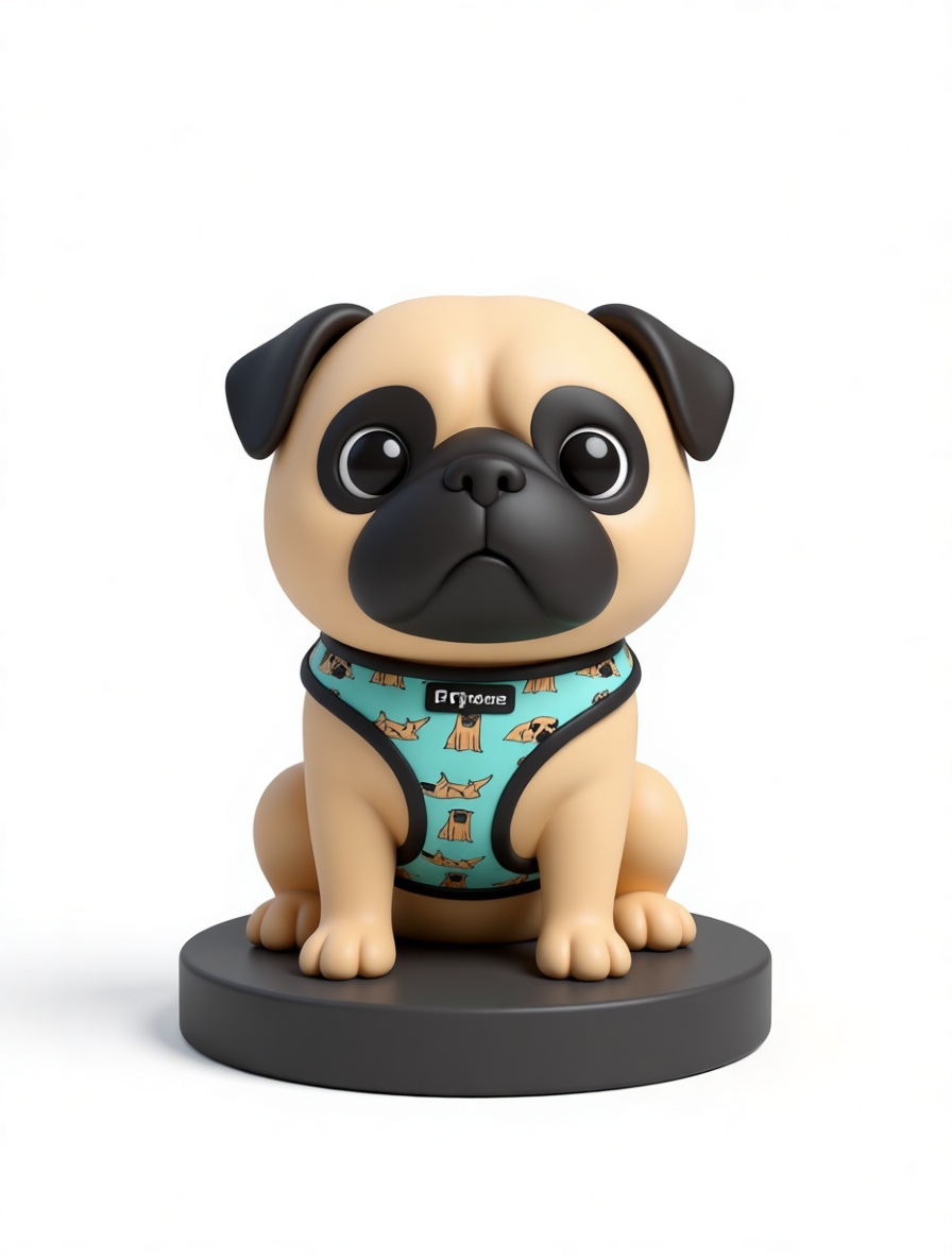 Pug Dog Figurine free 3D printable STL