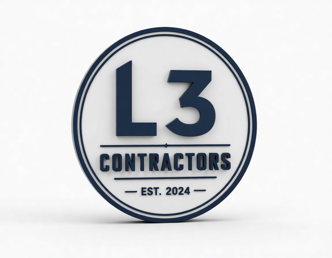 L3 Contractors Logo Plaque free 3D printable STL
