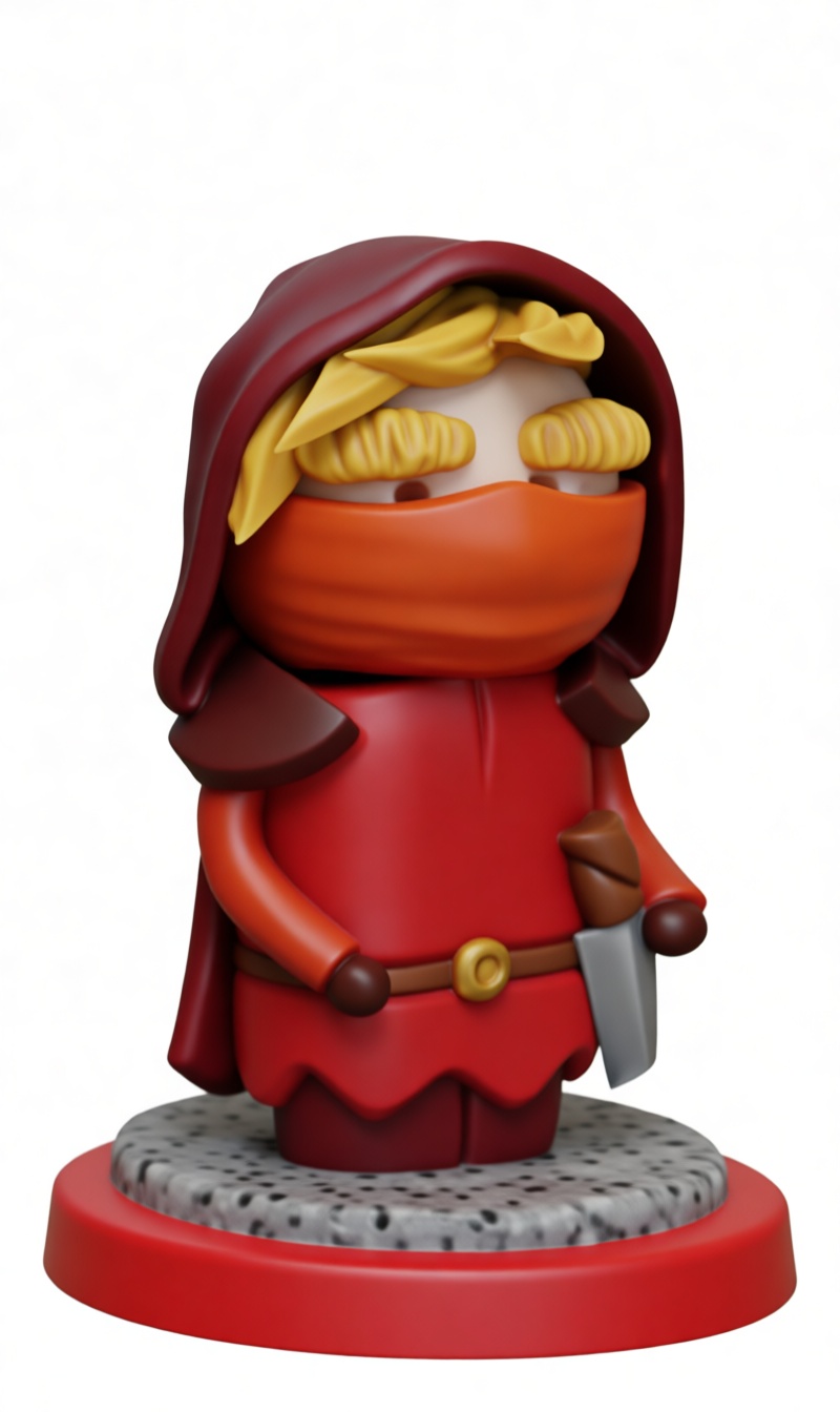 Medieval Rogue Figurine free 3D printable STL