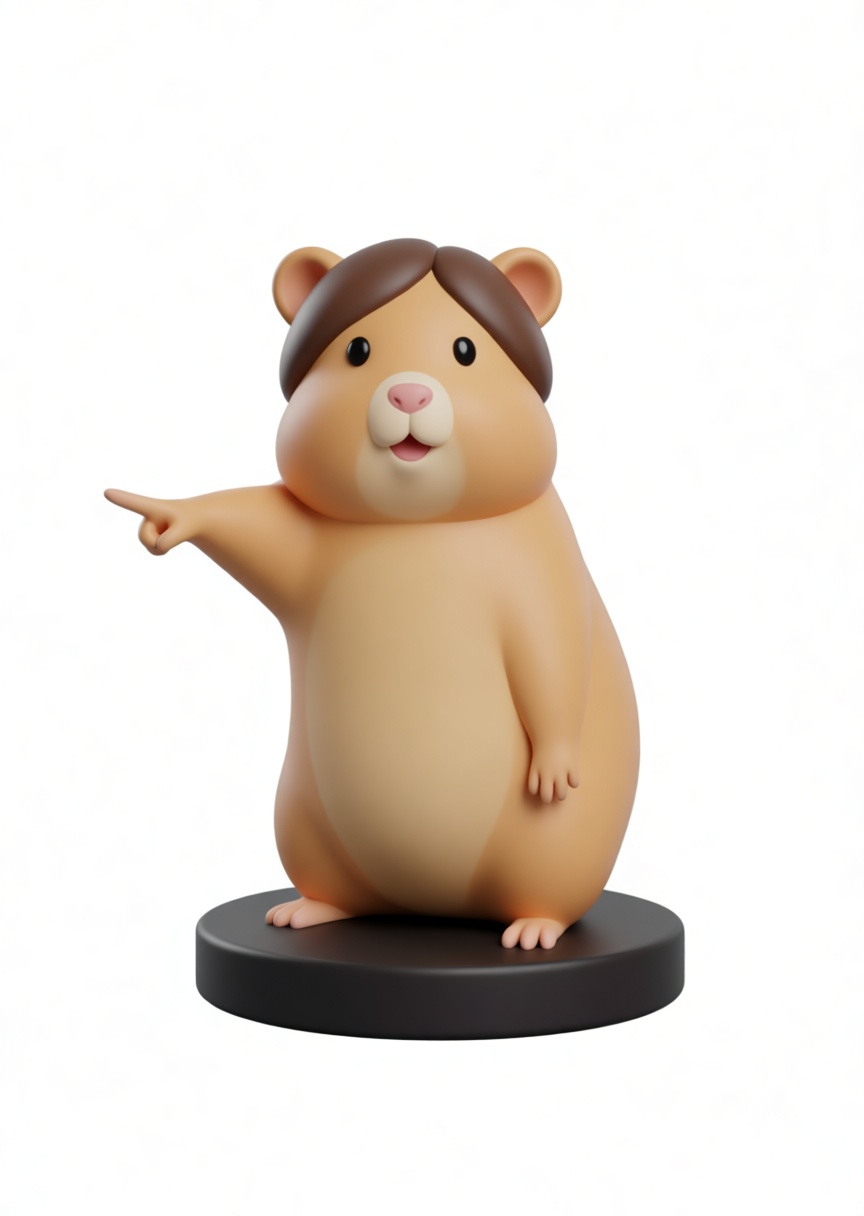 Hamster Figurine free 3D printable STL