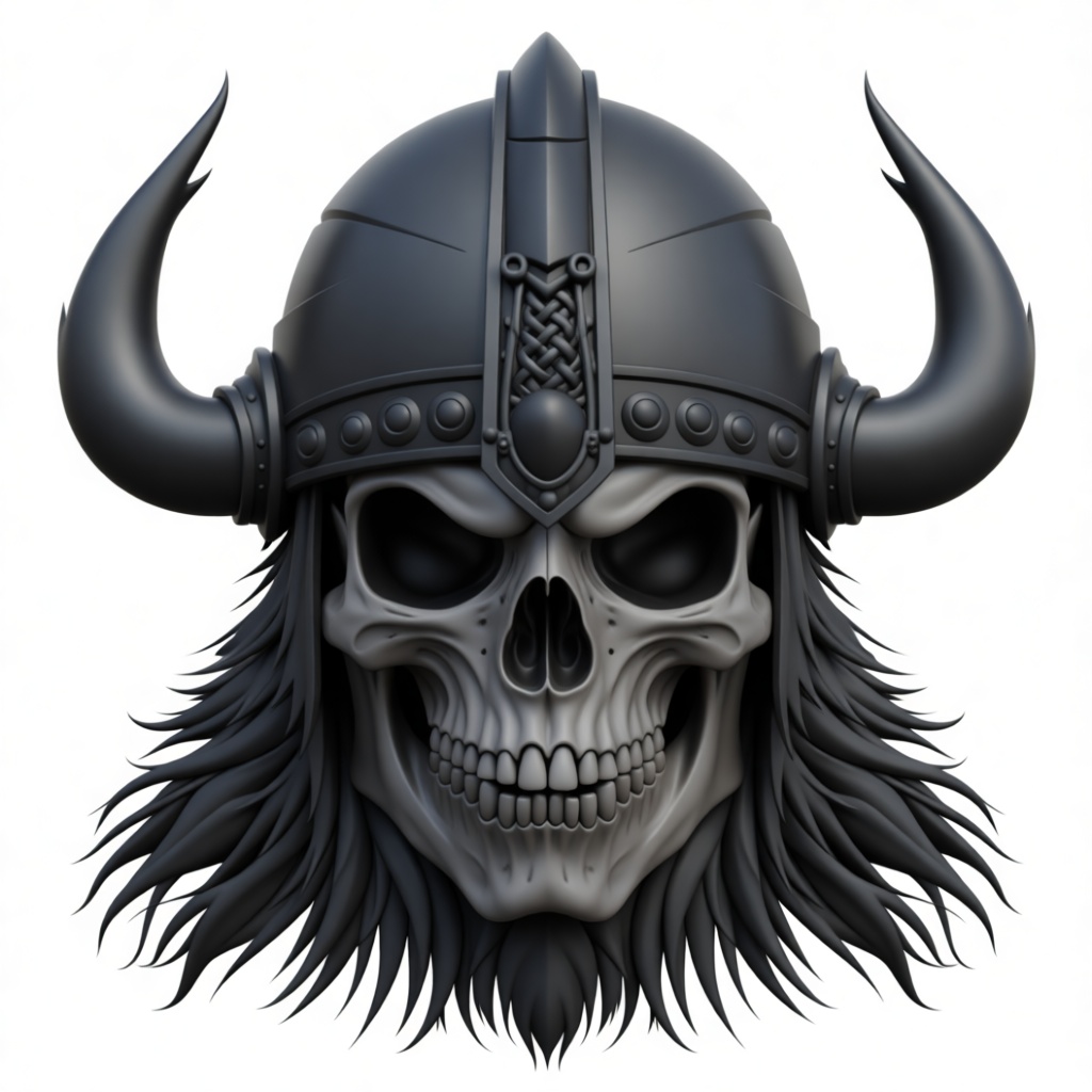 Viking Skull Helmet Bust free 3D printable STL