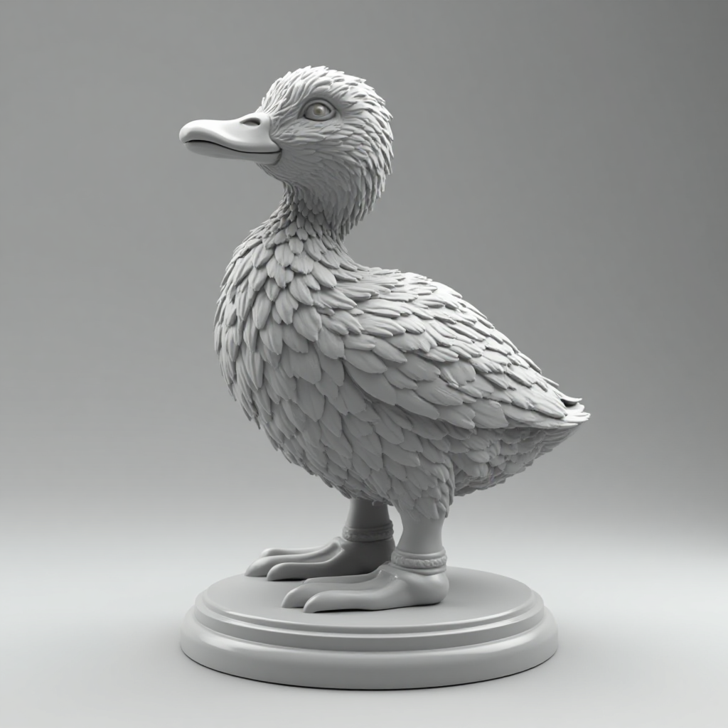 Duckling Figurine free 3D printable STL
