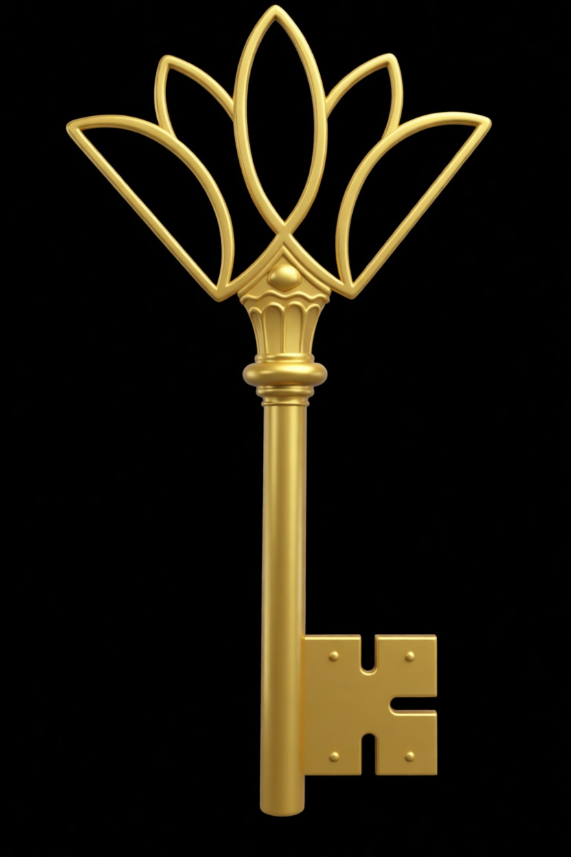 Ornate Vintage Key Model free 3D printable STL