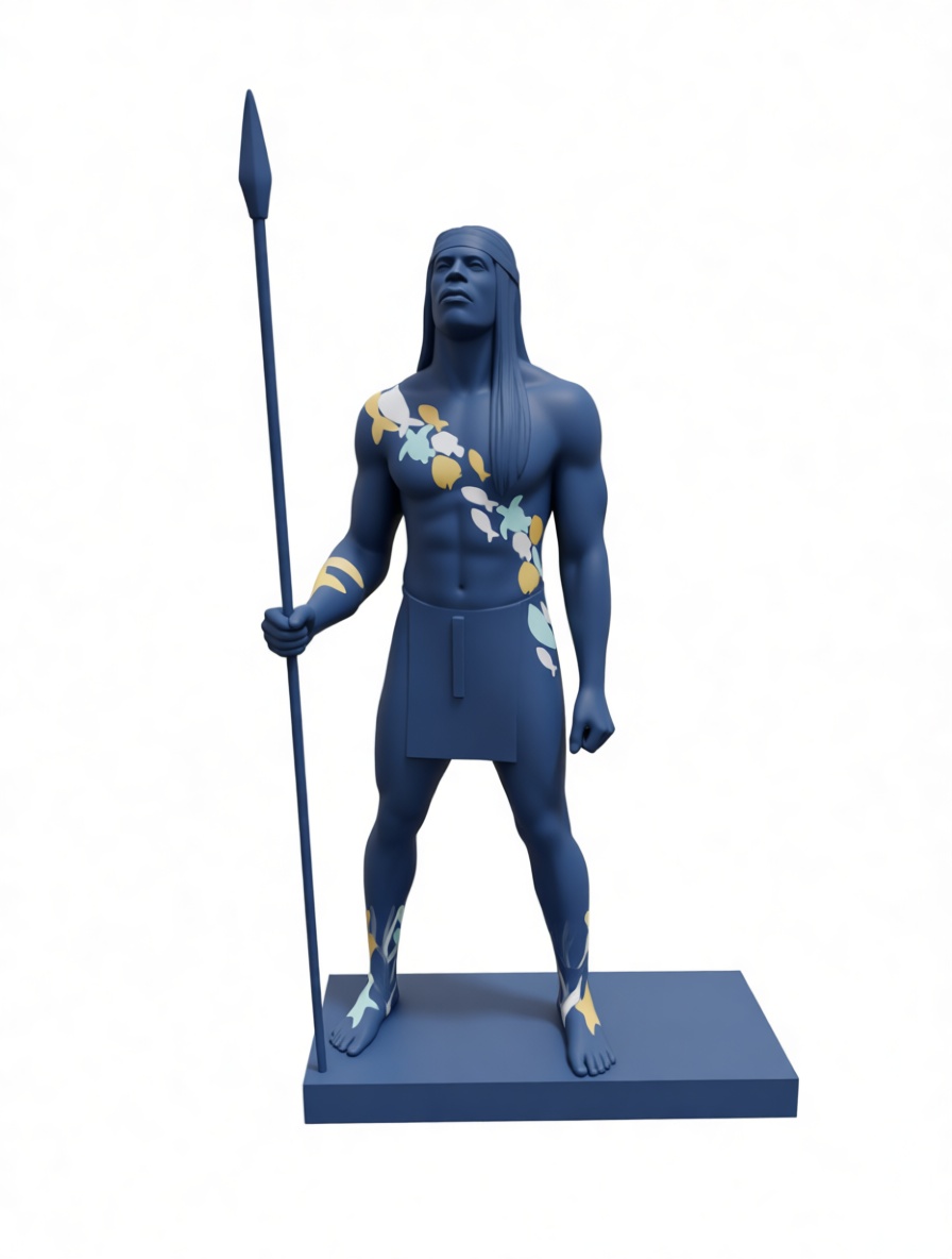 Native American Warrior Figurine free 3D printable STL