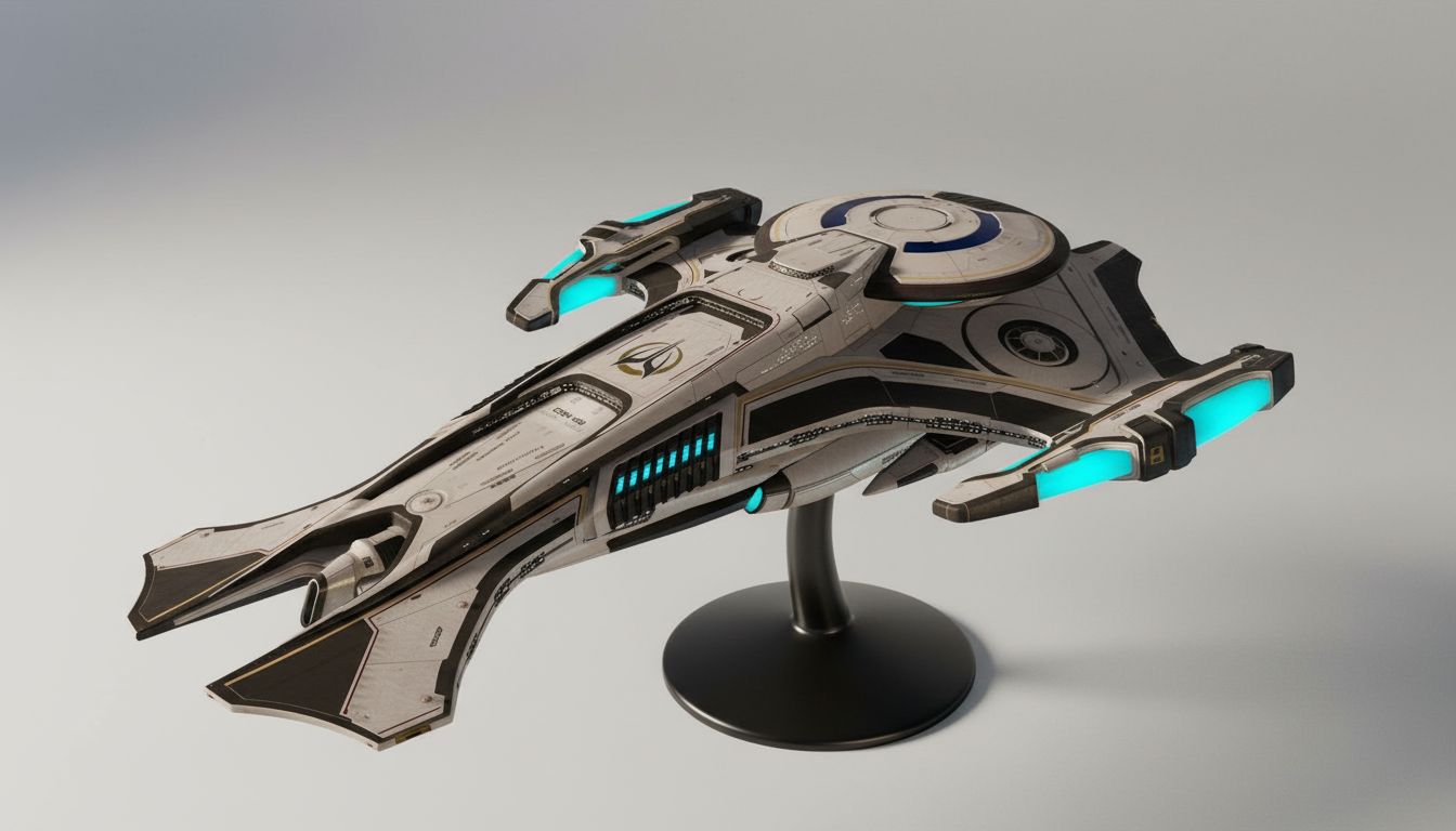 Futuristic Spacecraft Model free 3D printable STL