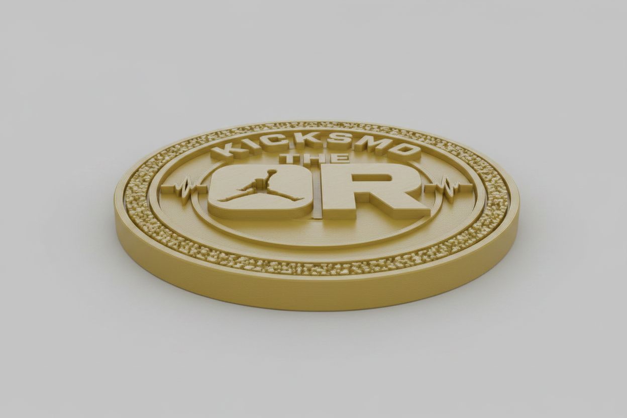 KickSMD The QR Coin free 3D printable STL