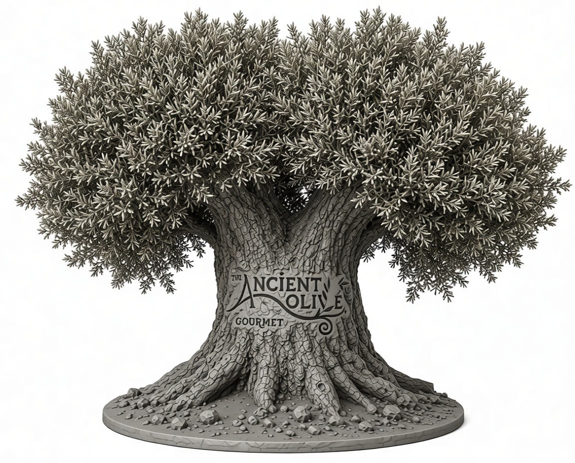 Ancient Olive Tree Sculpture free 3D printable STL