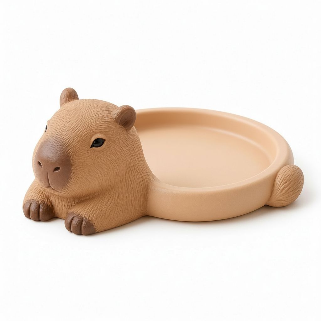 Capybara Trinket Tray free 3D printable STL