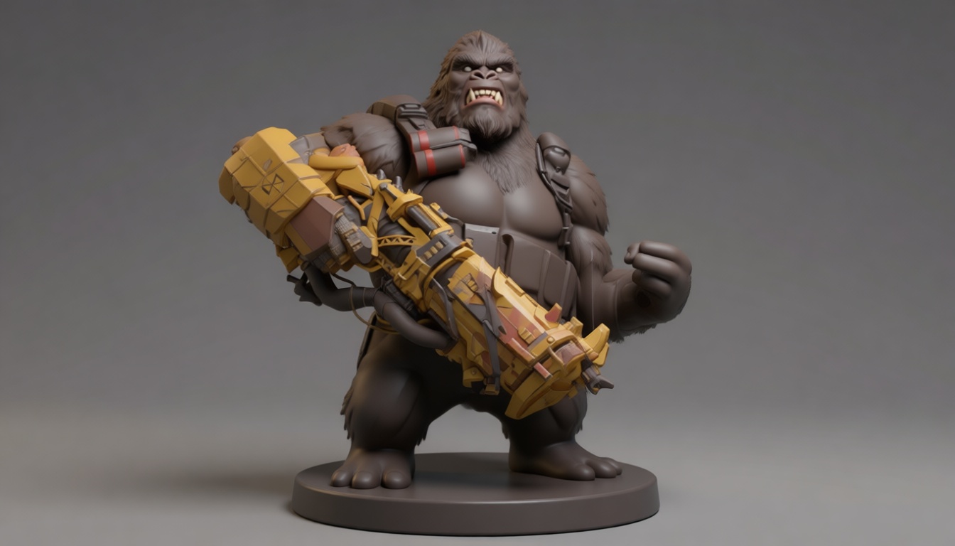 Winston Overwatch Figurine free 3D printable STL