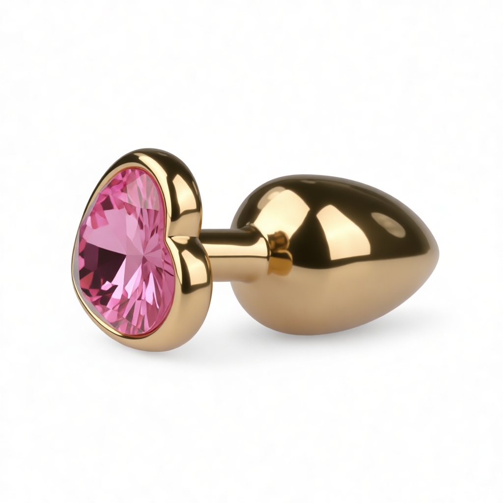 Heart Jewel Butt Plug free 3D printable STL