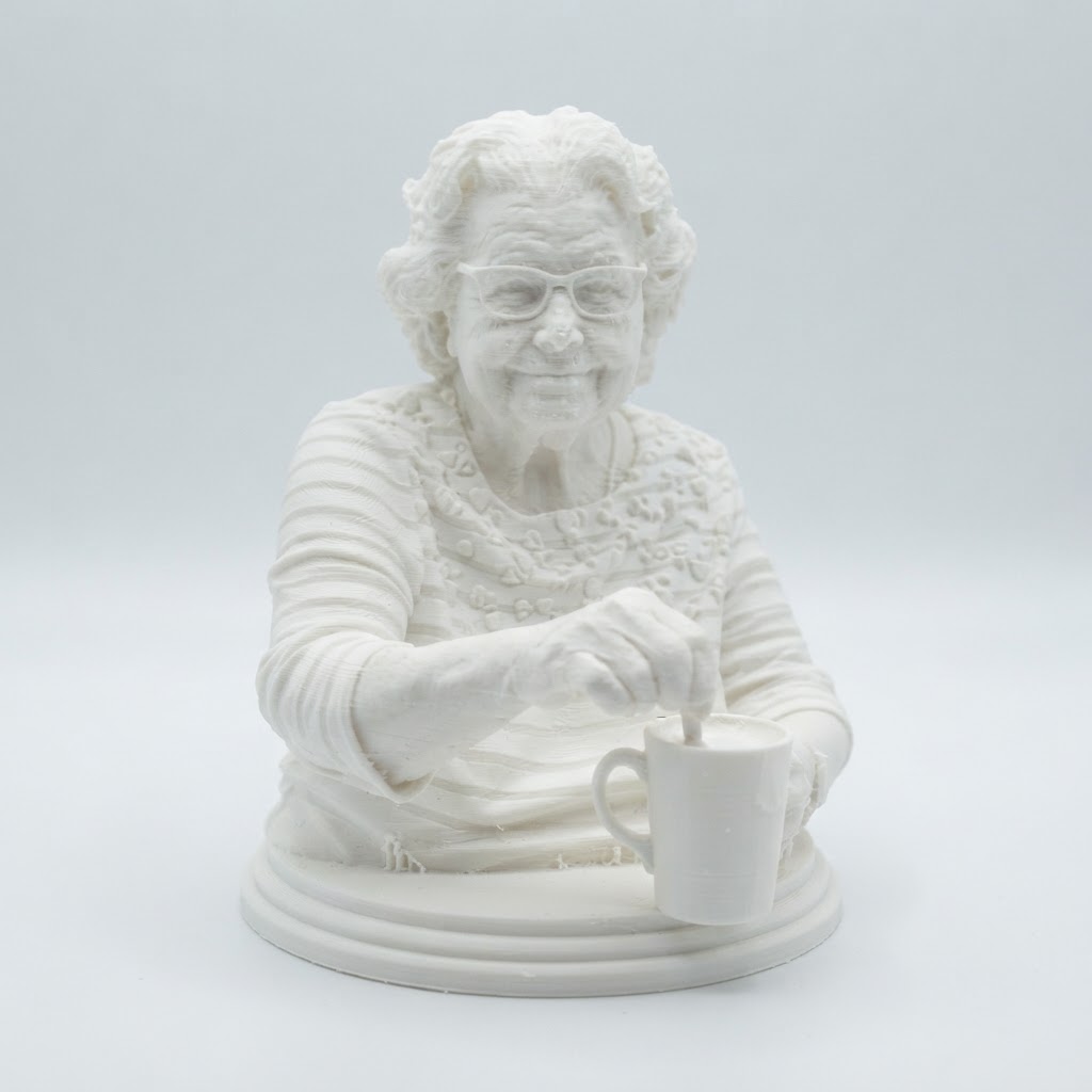 Elderly Woman Bust free 3D printable STL