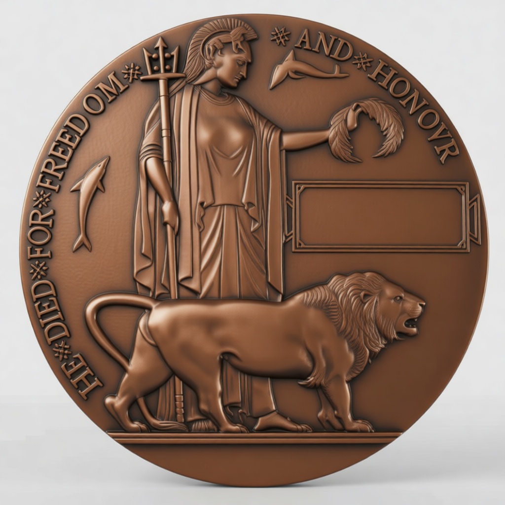 Britannia Commemorative Medal free 3D printable STL