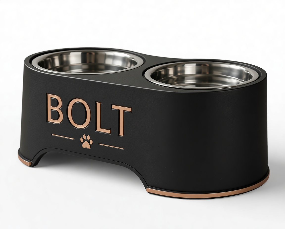 Bolt Pet Bowl Stand free 3D printable STL
