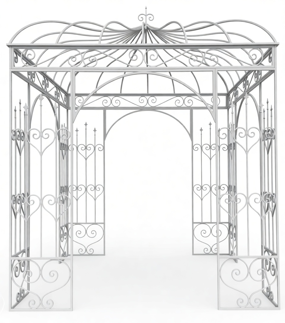 Ornate Metal Garden Gazebo free 3D printable STL