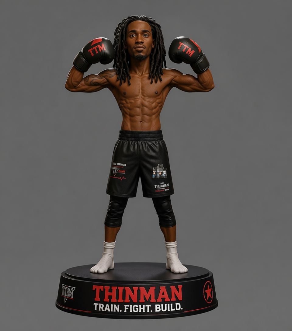 Thinman Boxer Figurine free 3D printable STL