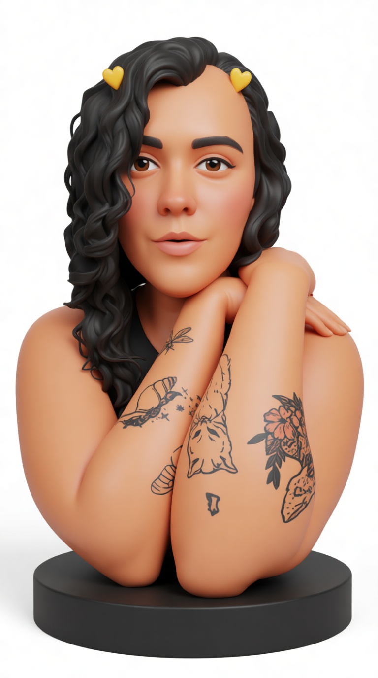 Woman Portrait Bust free 3D printable STL
