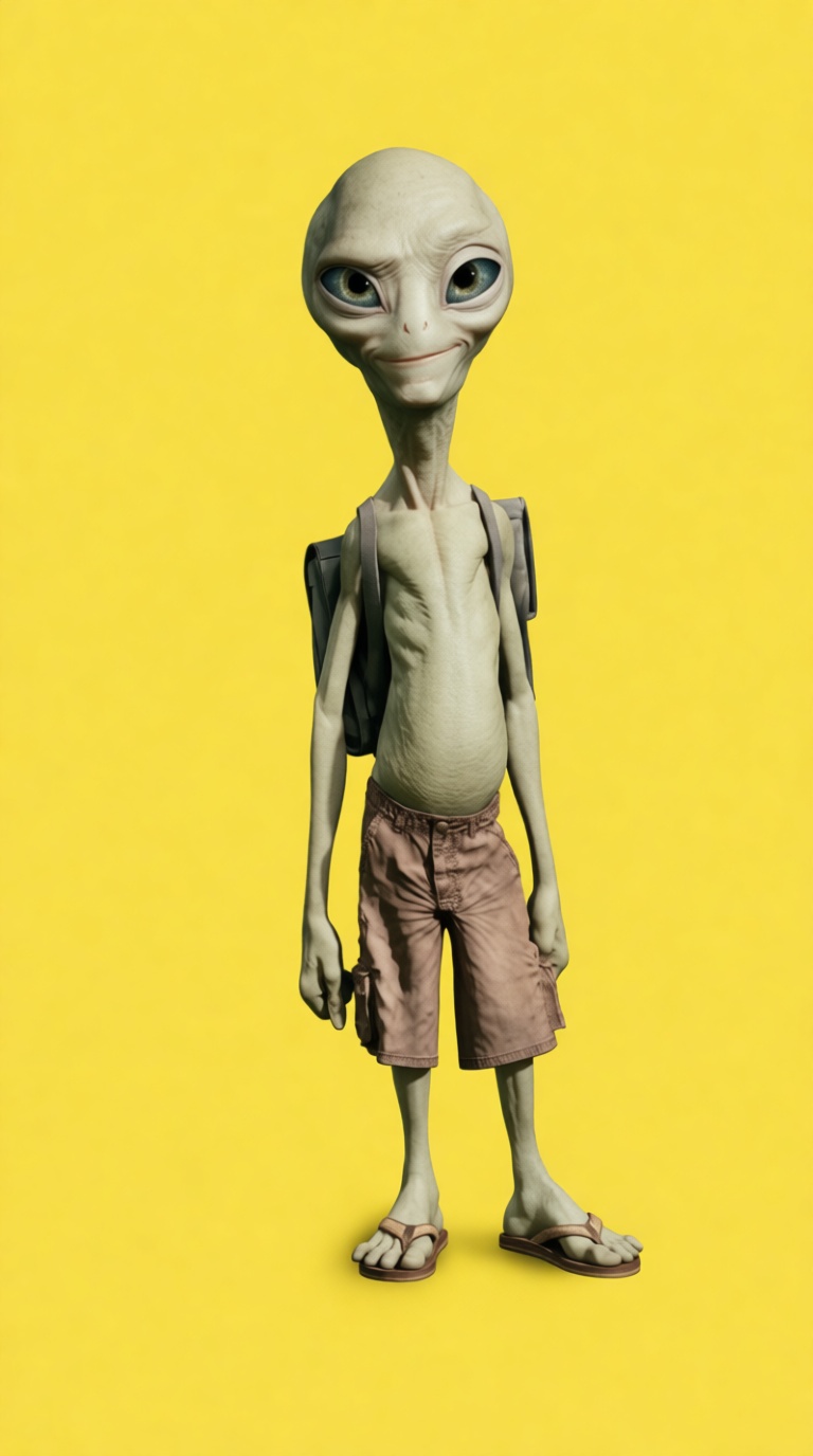 Casual Alien Figurine free 3D printable STL