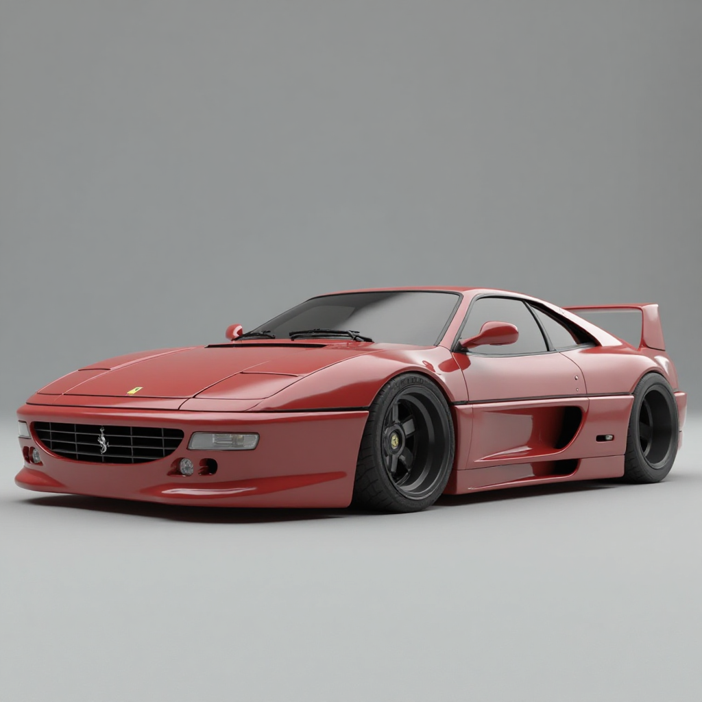 Ferrari F355 Berlinetta Model free 3D printable STL