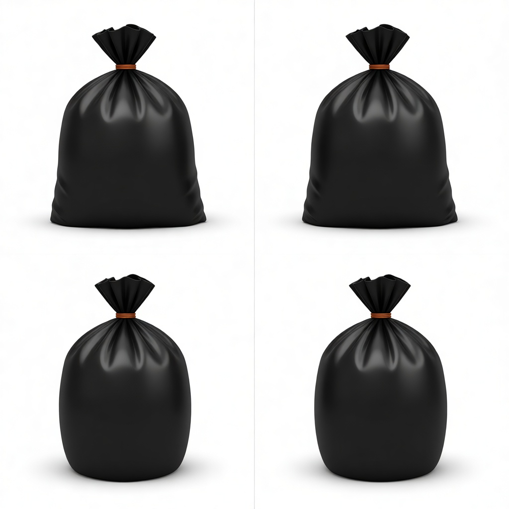 Black Garbage Bag Model free 3D printable STL