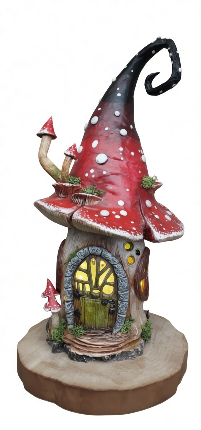 Toadstool Fairy House Model free 3D printable STL