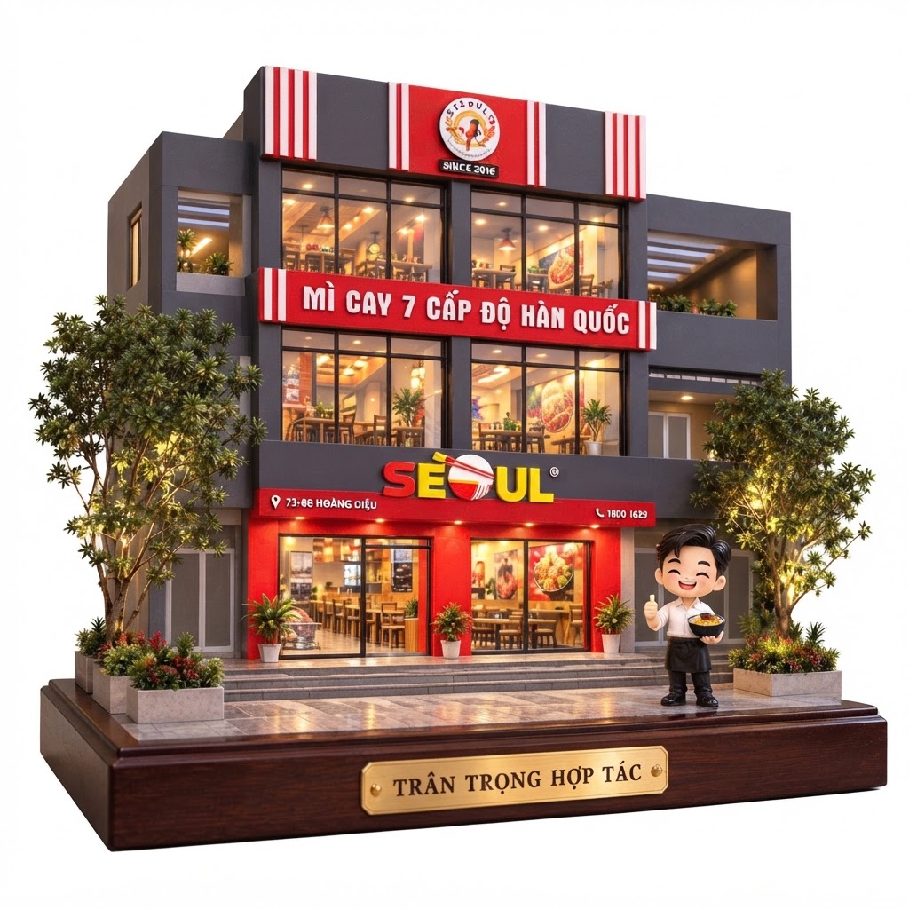 Seoul Restaurant Model free 3D printable STL