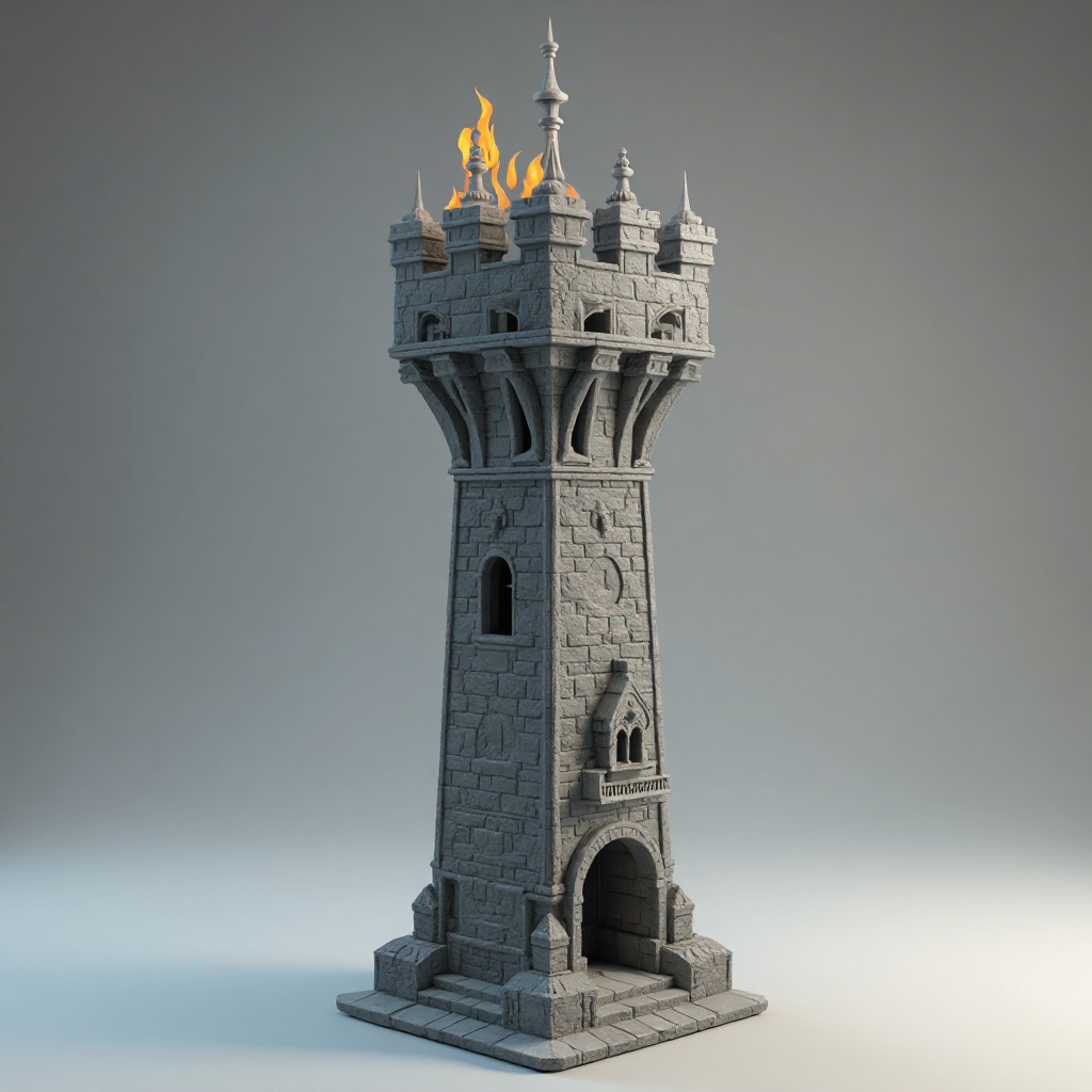 Fire Breathing Dragon Dice Tower free 3D printable STL