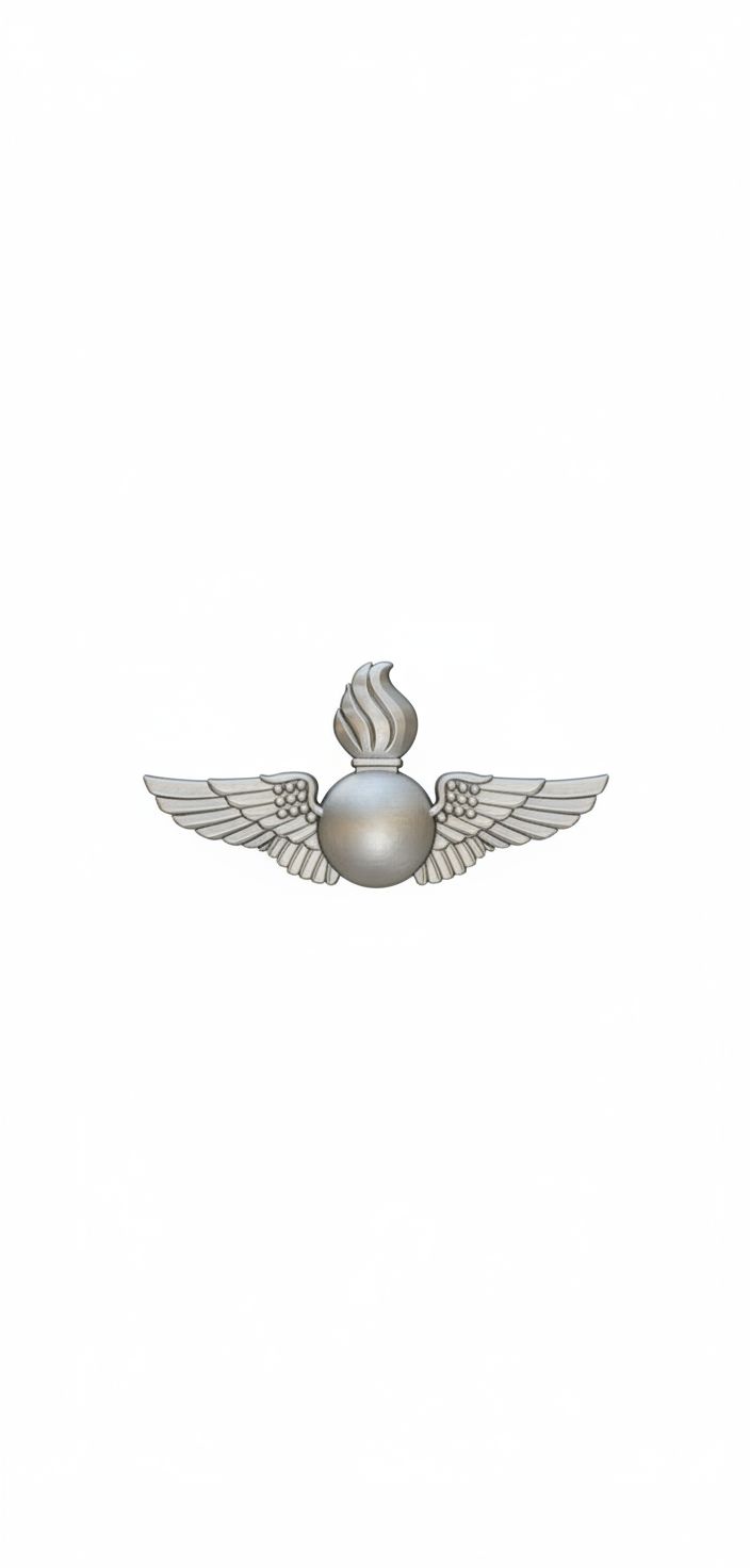 Grenade with Wings Emblem free 3D printable STL