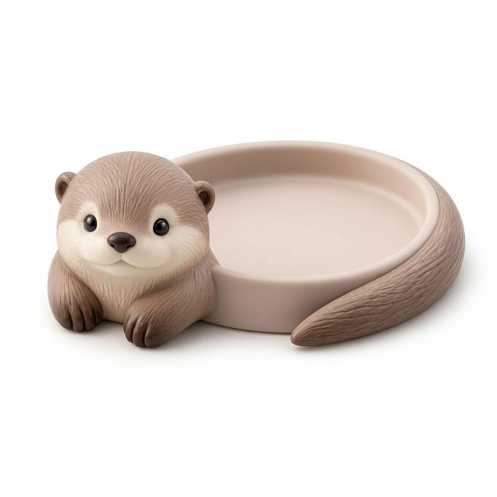 Otter Trinket Dish free 3D printable STL
