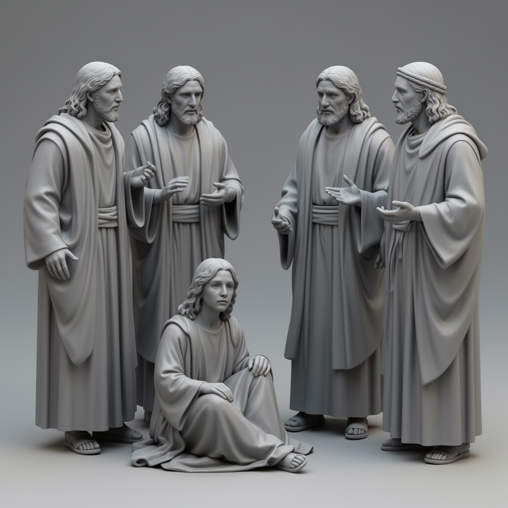 Jesus Adolescent Sculpture free 3D printable STL