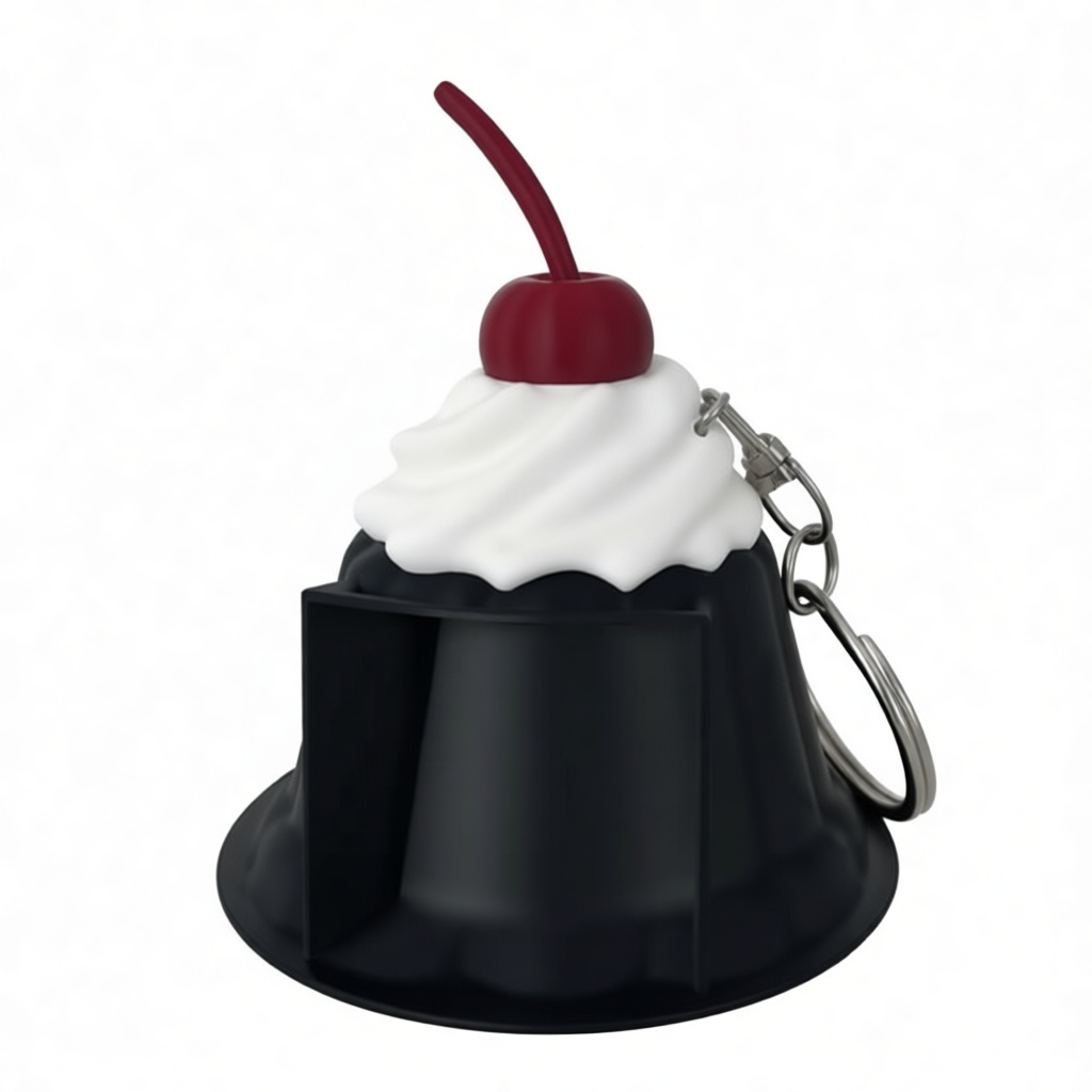 Black Forest Cake Keychain free 3D printable STL