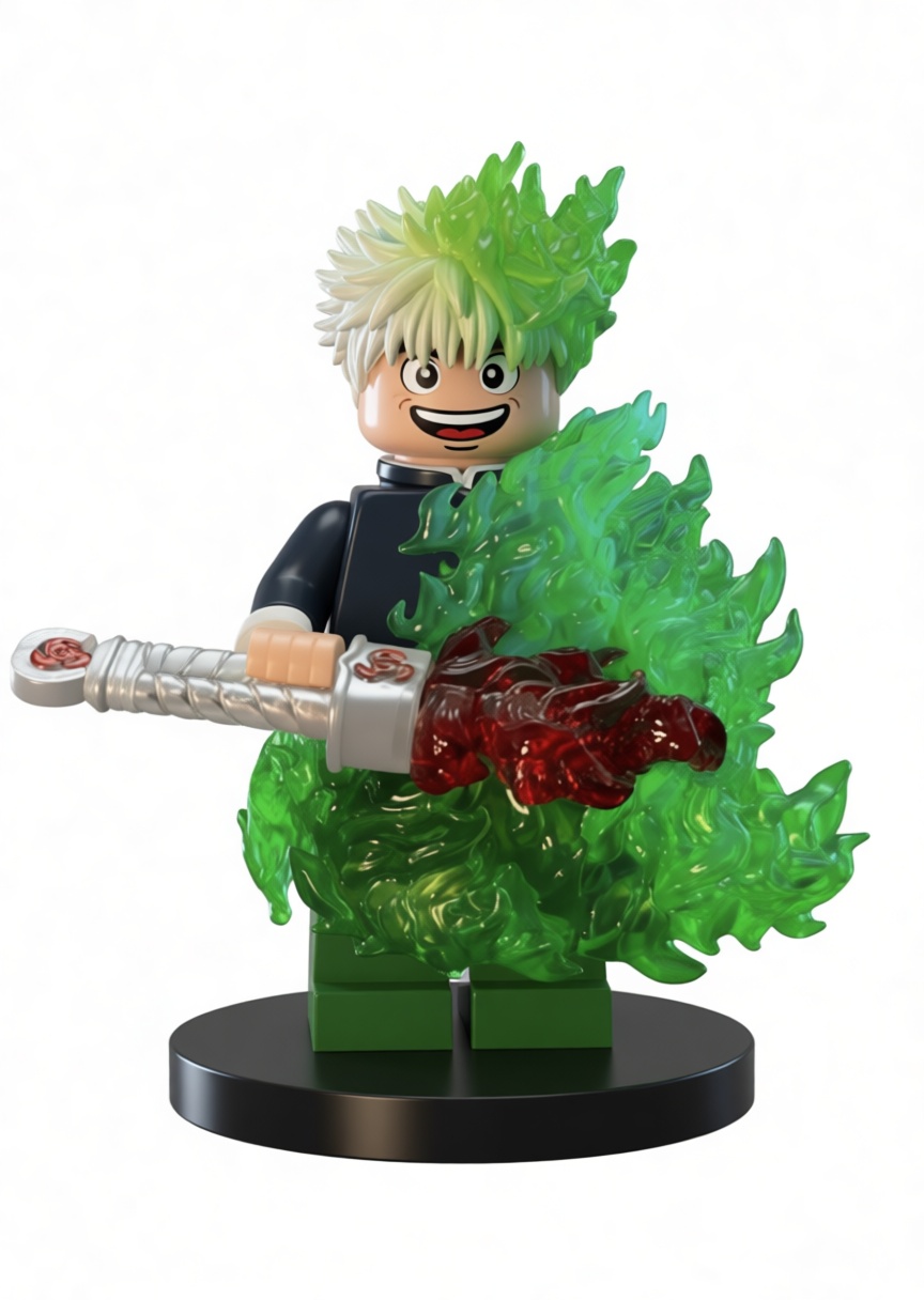 Sukuna LEGO Style Figurine free 3D printable STL