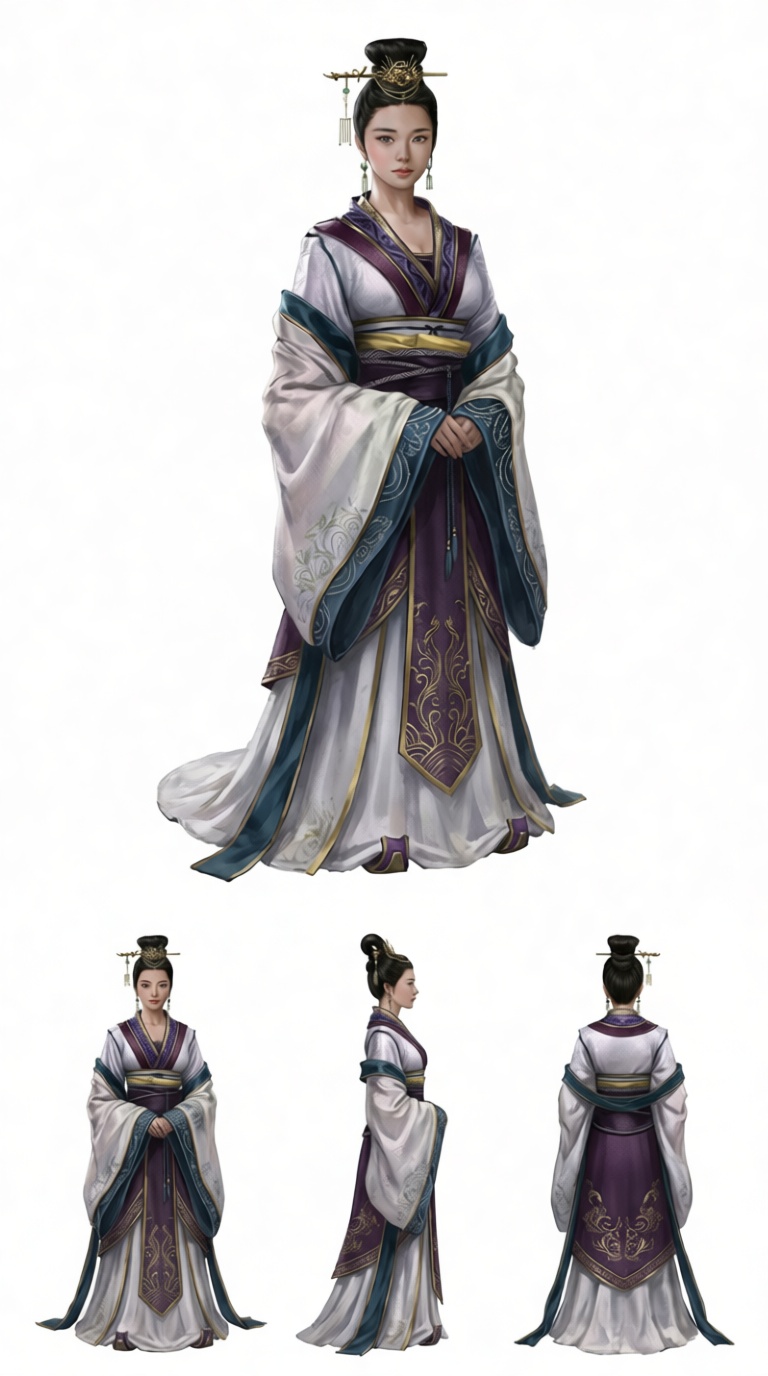 Hanfu Woman Figurine free 3D printable STL