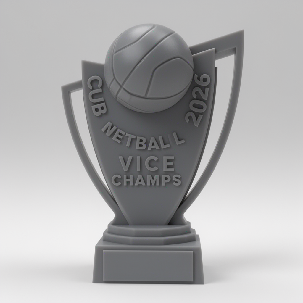 Second Place Trophy Figurine free 3D printable STL