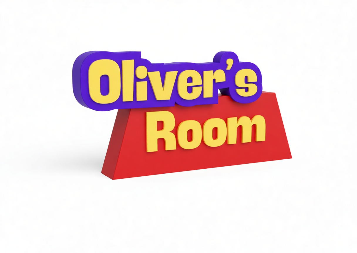 Oliver's Room Sign free 3D printable STL