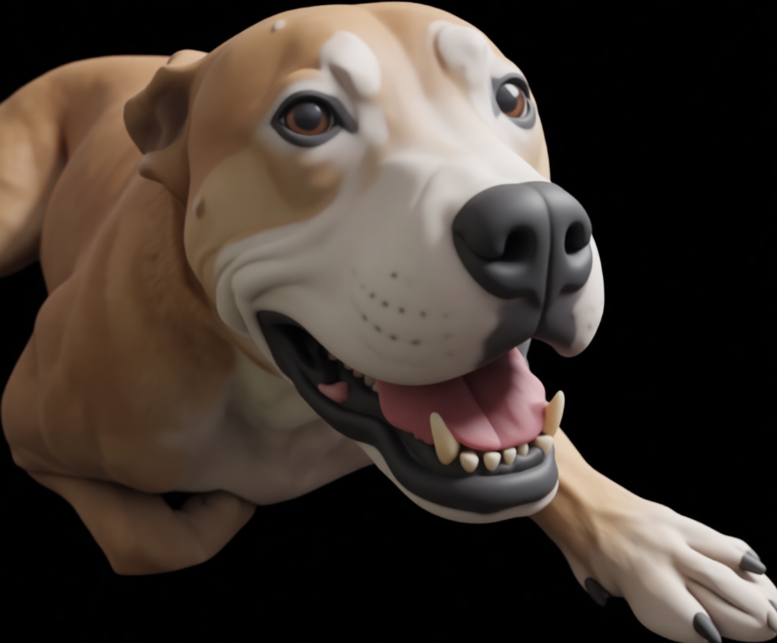 American Staffordshire Terrier Figurine free 3D printable STL