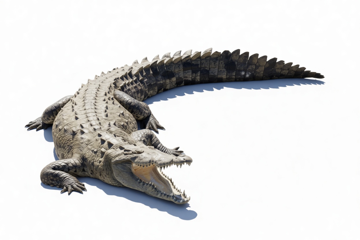 Saltwater Crocodile Model free 3D printable STL
