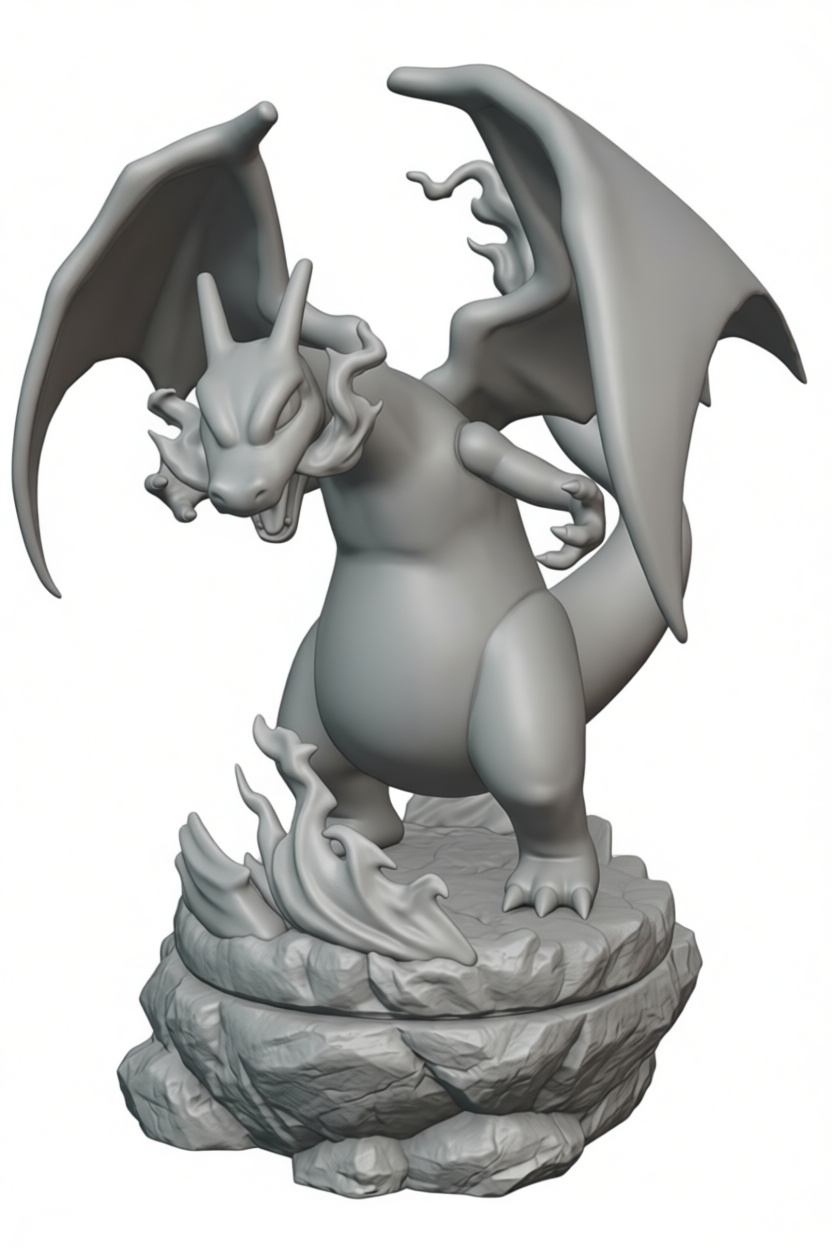 Charizard Figurine free 3D printable STL