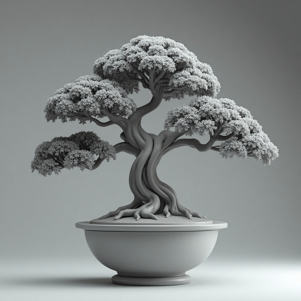 Artistic Bonsai Sculpture free 3D printable STL