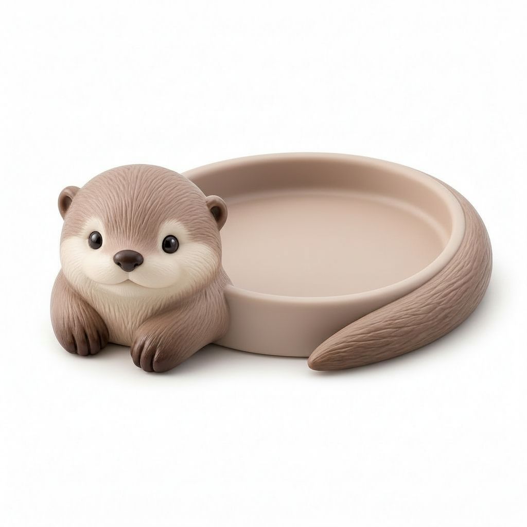 Otter Trinket Dish free 3D printable STL