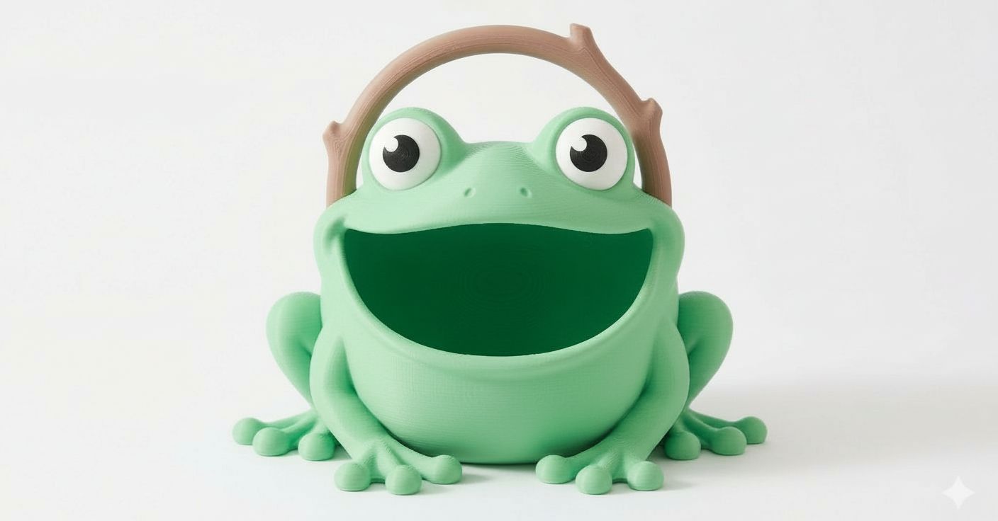 Happy Frog Basket free 3D printable STL