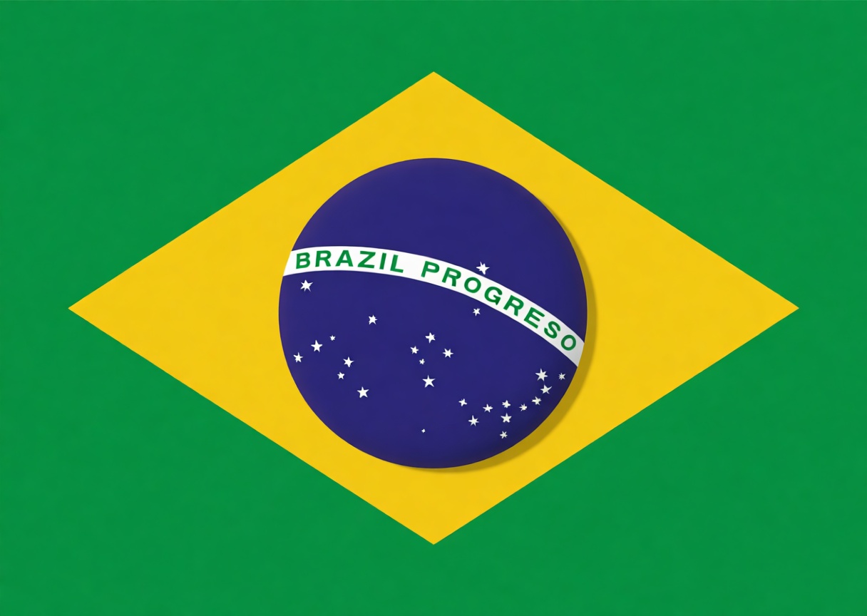 Brazil Flag Emblem free 3D printable STL