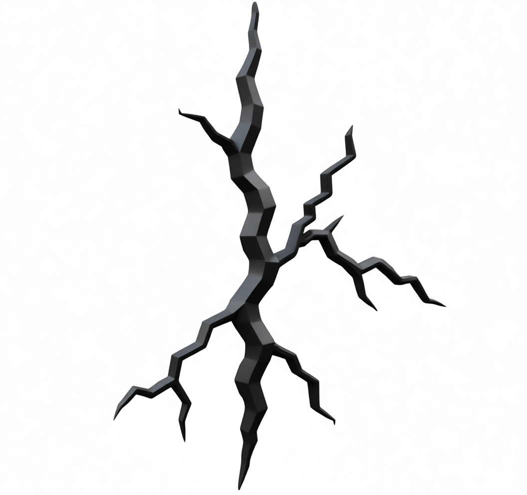 Cracked Ground Model free 3D printable STL