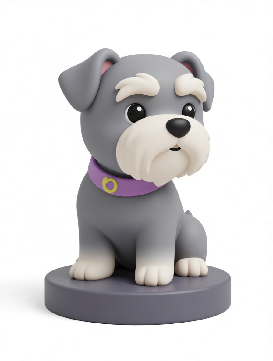 Schnauzer Dog Figurine free 3D printable STL
