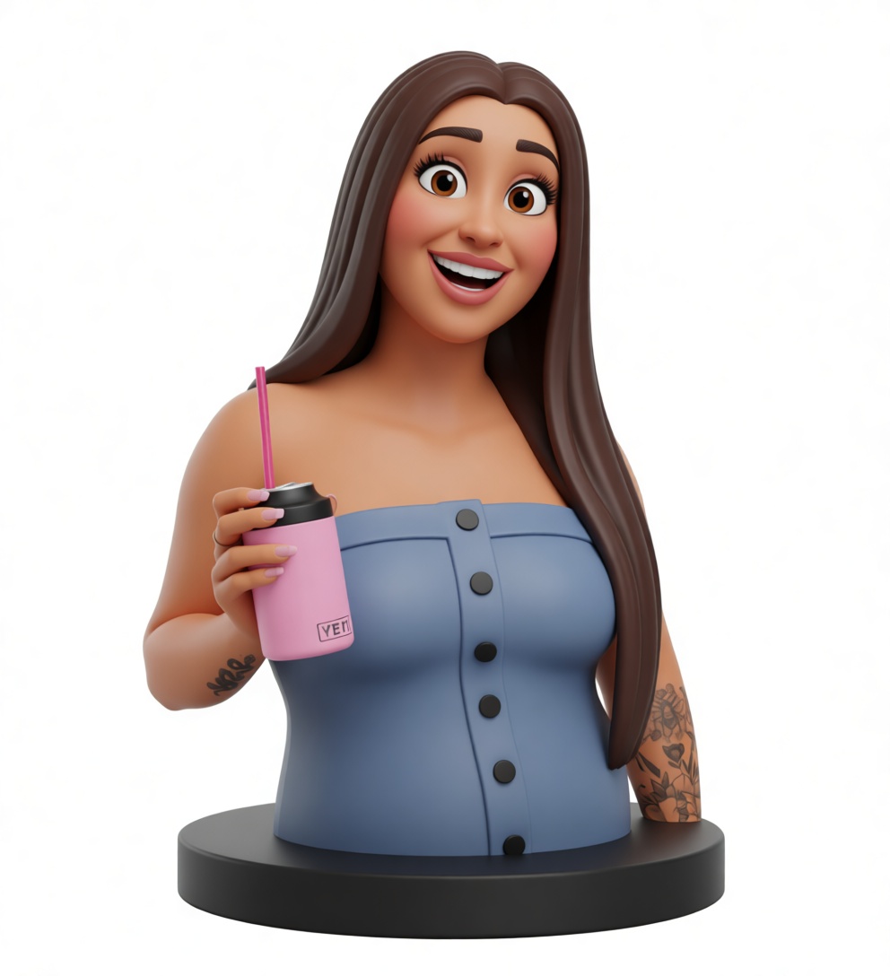 Smiling Woman Bust free 3D printable STL
