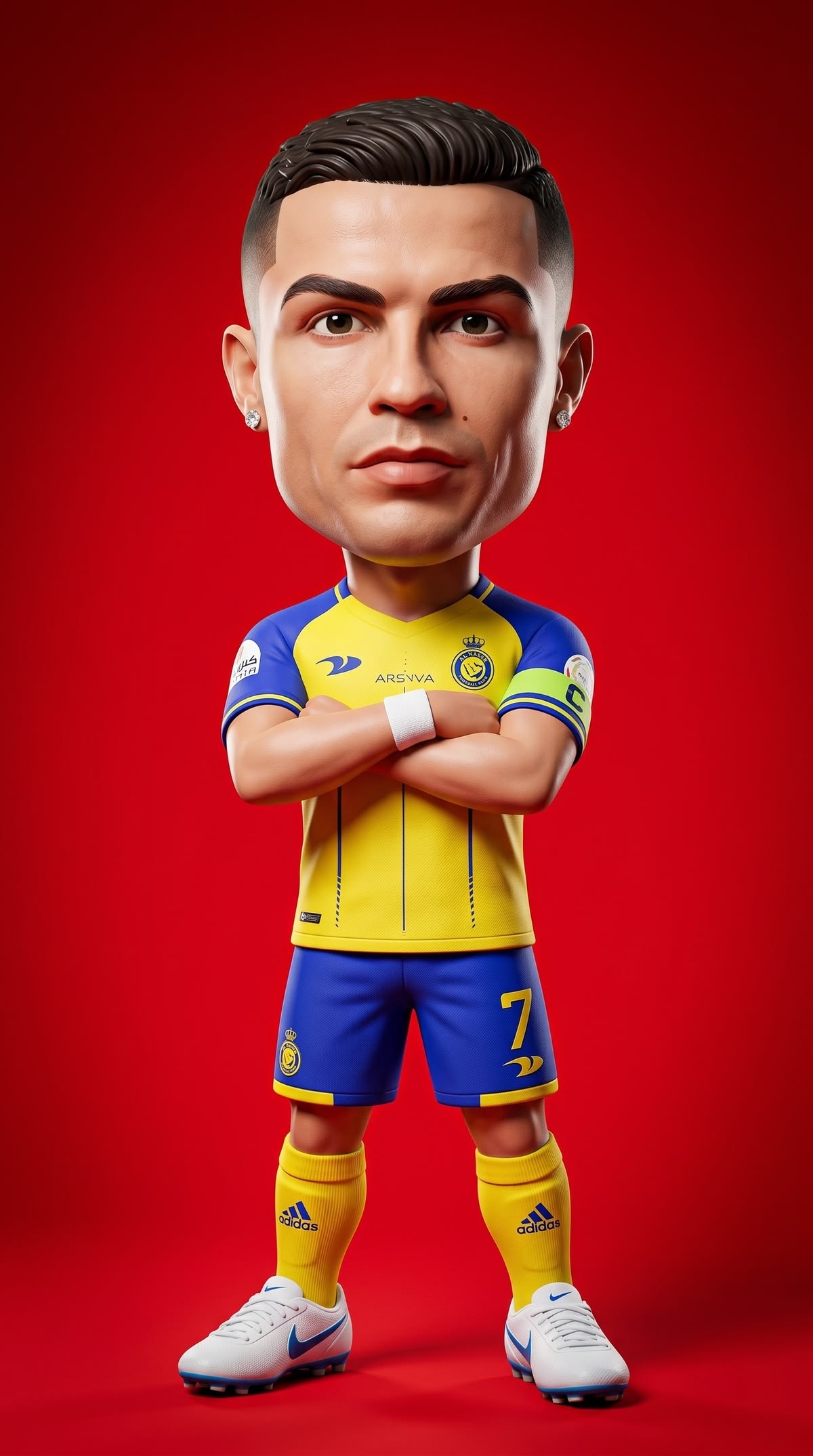 Cristiano Ronaldo Figurine free 3D printable STL