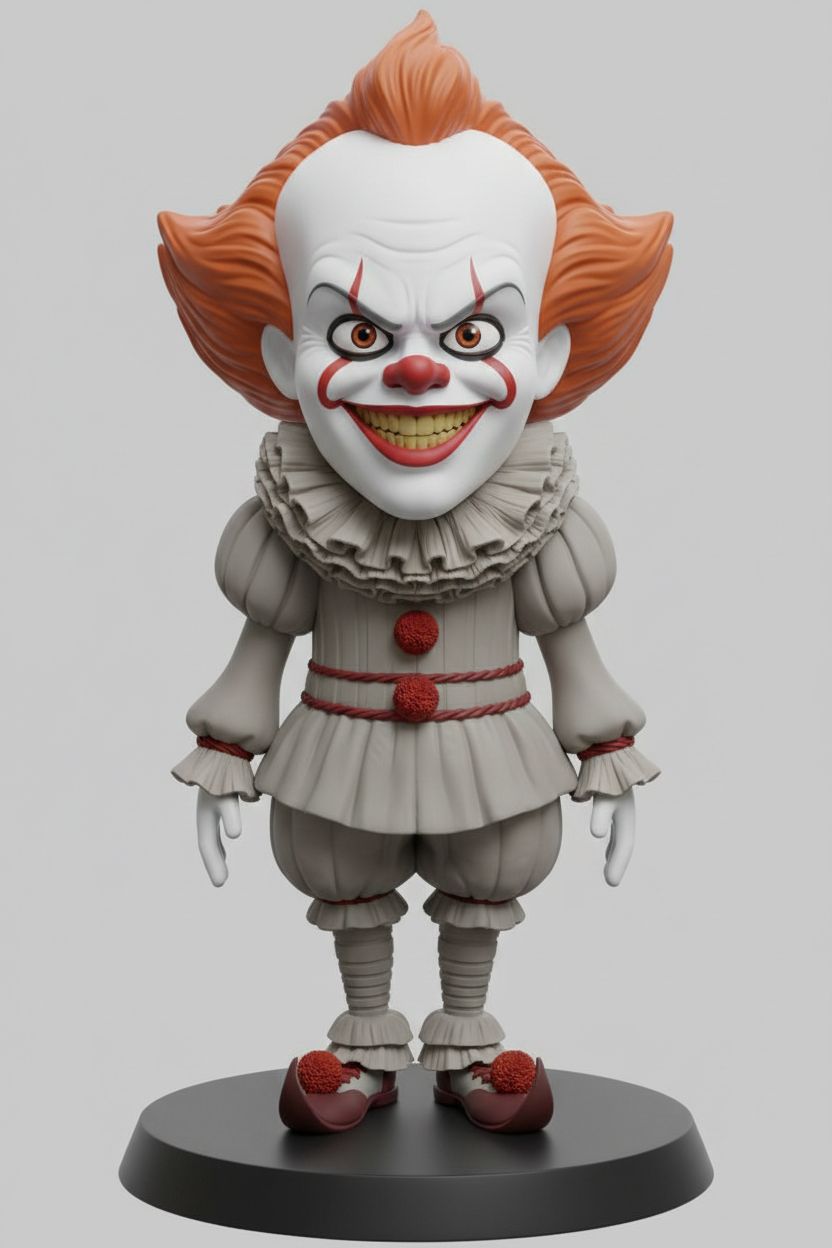 Pennywise Clown Figurine free 3D printable STL